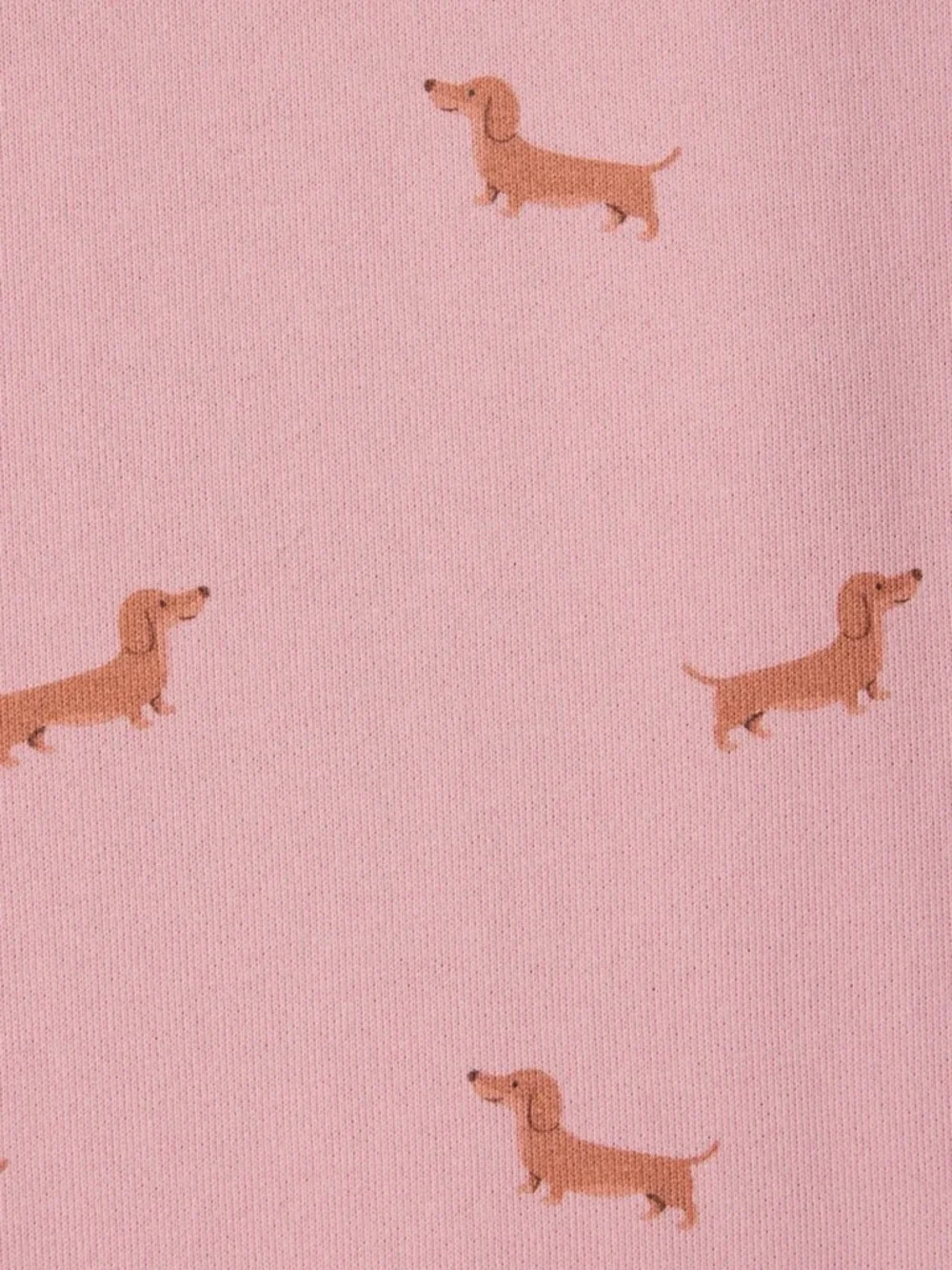 Women's Pink Dachshund-Print Hoodie and Shorts Set - Picture 6 of 6